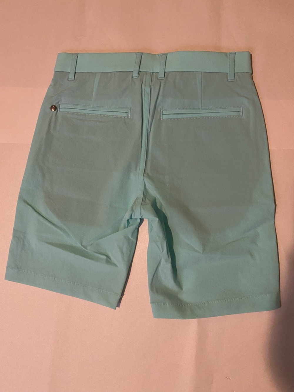 Greyson Light Teal Boys Flat Front Performance Shorts Size 7 - Picture 4 of 10